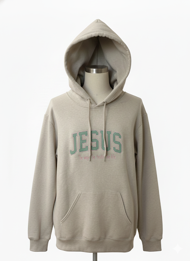 Hoodie (size S) JESUS the way the-truth-the life