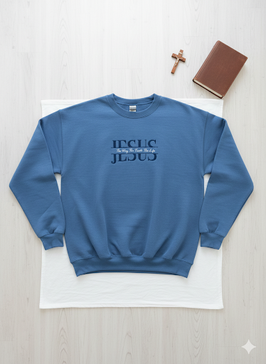 Sweater (size S-L) Jesus the way-the truth-the life
