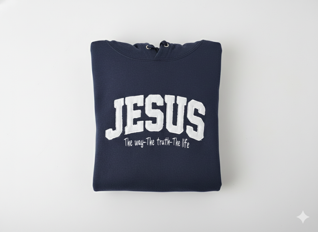 Hoodie (size S) JESUS the way, the truth and the life