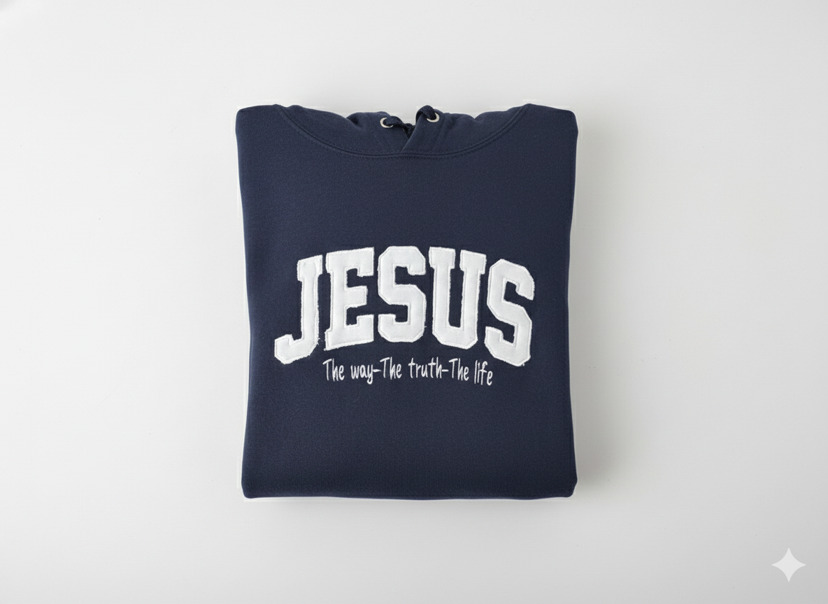 Hoodie (size S) JESUS the way, the truth and the life