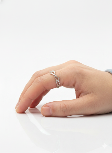 Ring Stainless Steel Silver (Crown of thorns)